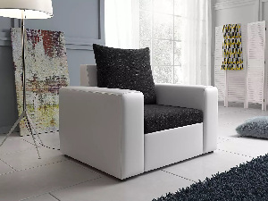 Fotel Monica (fekete + fehér)