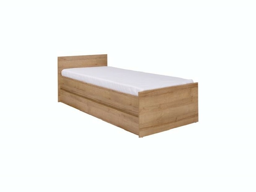 Egyszemélyes ágy 90 cm Cortez C 15 (riviera tölgy) (ágyráccsal) *kiárusítás