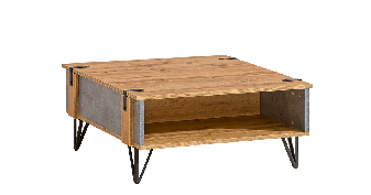 Dohányzóasztal typ LO12 Lorinda (wotan tölgy + milenium beton)