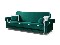 Háromszemélyes kanapé Sanndy (zöld)