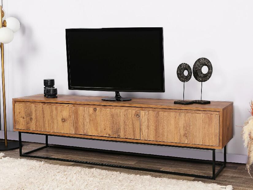 TV asztal/szekrény Lapin 180 (dió + fekete)