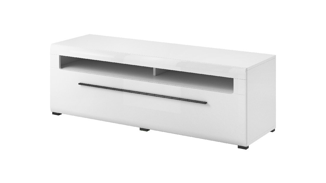TV asztal Tashia Typ 41 (fehér + magasfényű fehér)
