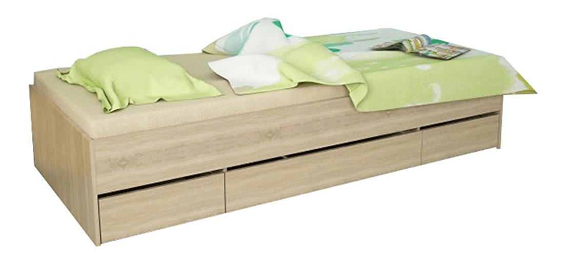 Egyszemélyes ágy 90 cm Matari (sonoma tölgy)