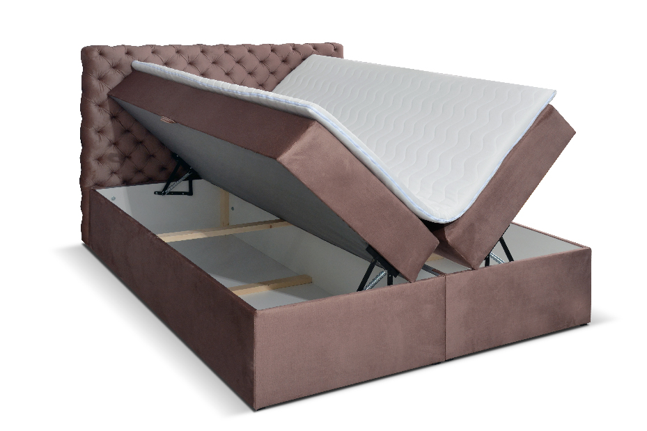 Egyszemélyes ágy Boxspring 120 cm Orimis (lila)
