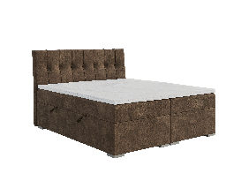 Egyszemélyes ágy Boxspring 120 cm Driny (karamell) (matraccal és tárolóhellyel)