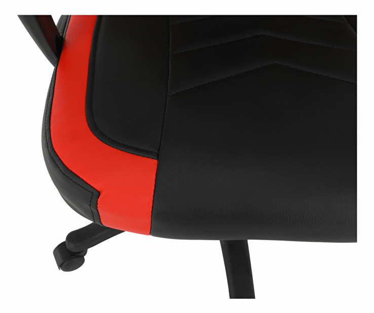Irodai fotel Agi (fekete + piros)