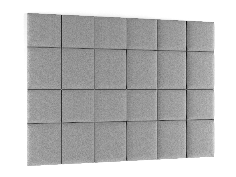 Kárpitozott panel 24 db. Quadra 240x180 cm (világosszürke)