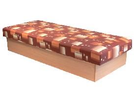 Egyszemélyes ágy (dívány) 80 cm Edna 12 (rugós matraccal)