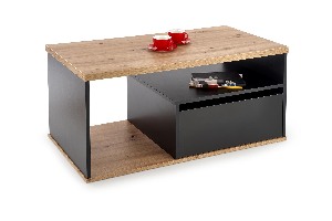 Dohányzóasztal Perenna (wotan tölgy + fekete)