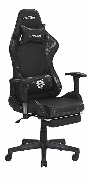 Irodai szék VITTORE (szintetikus bőr) (fekete + camo)