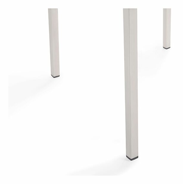 Kerti bútor szett GROSSO (tölgy) (laminát HPL) (fehér székek) (6 fő részére)