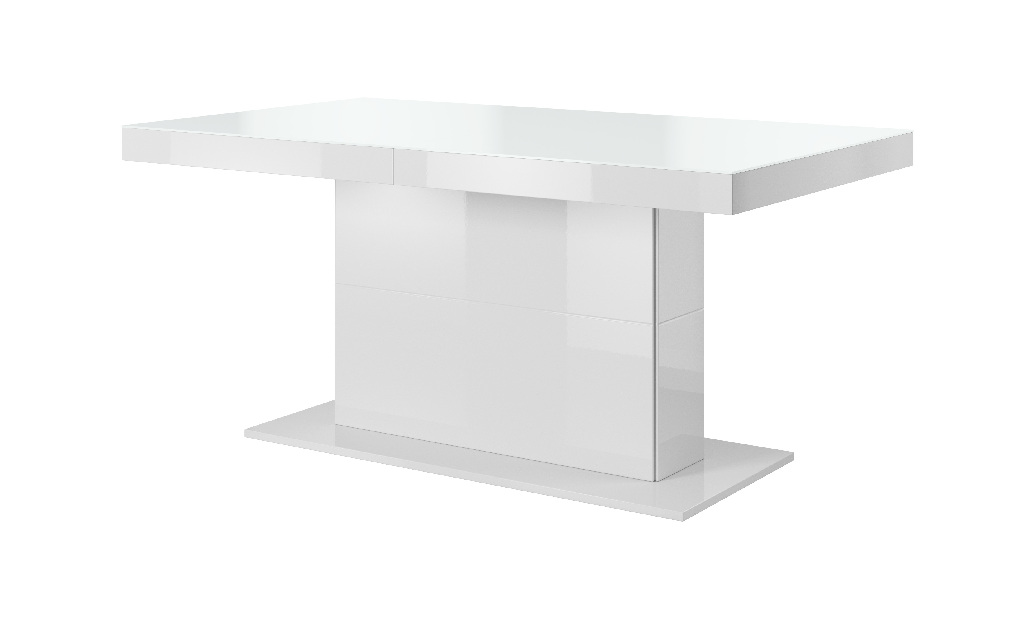 Étkezőasztal Hayle Typ 81 (6 és 8 fő részére) (fekete + magasfényű fehér)