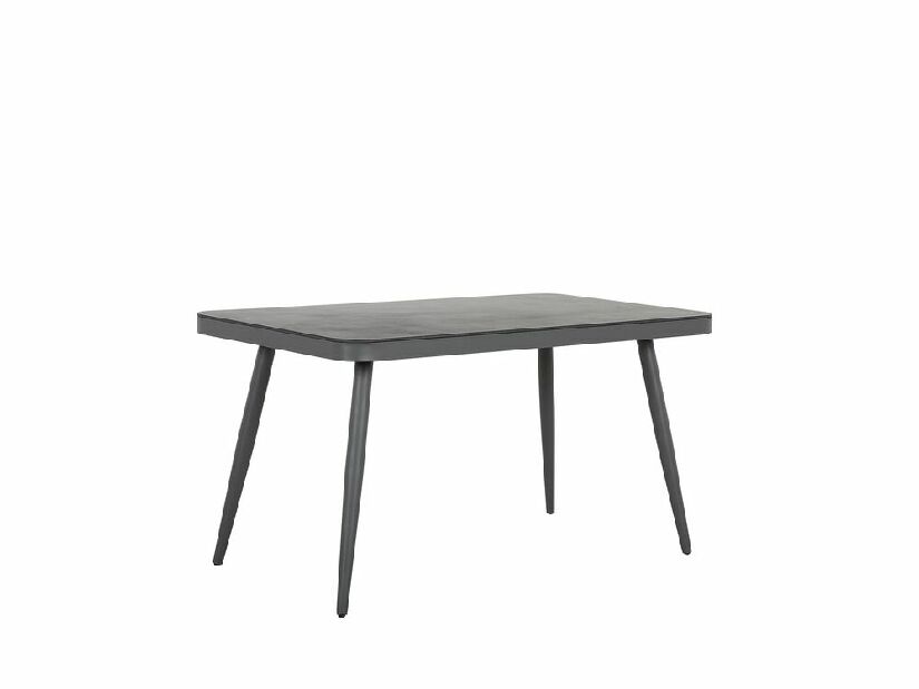Kerti asztal 140 cm LIPE (furnérlemez) (szürke) (6 személy számára)