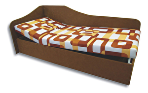 Egyszemélyes ágy (dívány) 90 cm Abigail (Gusto 11 + barna 13) (B)