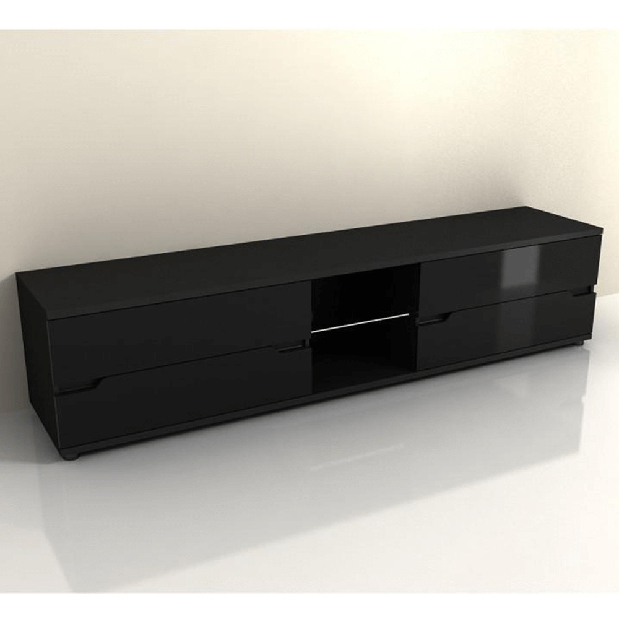 TV asztal/szekrény Aberdovey AS 30 (fekete) (világítással)