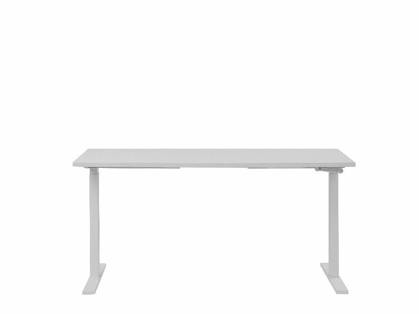 Íróasztal UPPER II (130 x 72 cm) (MDF) (fehér) (manuálisan beállítható)