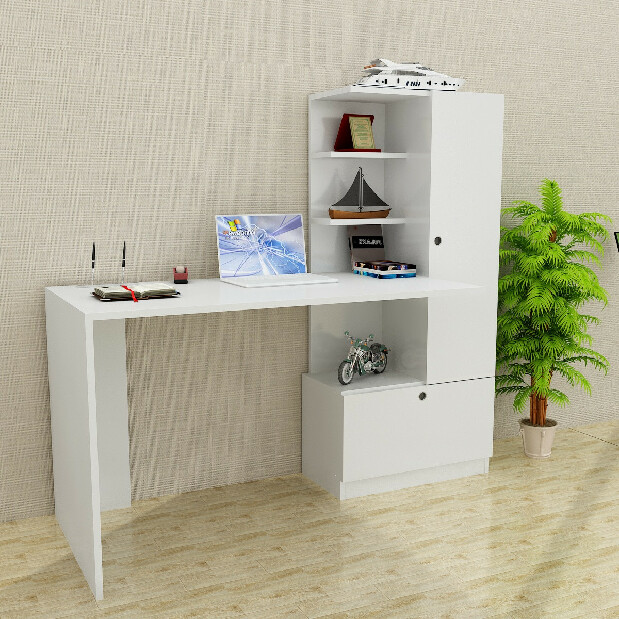 PC asztal Merino (fehér)
