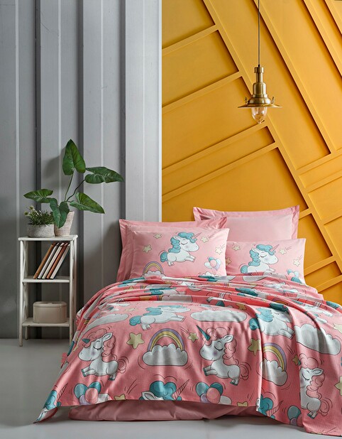 Ágytakaró 200 x 235 cm Unicat (rózsaszín)