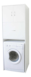 Szekrény a mosógép fölé Nariel typ 9 (fehér) *bazár