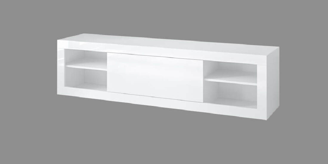 TV asztal Zandra Typ 40 (fényes fehér)