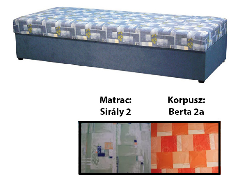 Egyszemélyes ágy (dívány) 80 cm Kasi (molitán matraccal) *kiárusítás