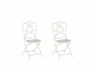 Kerti szék szett 2db TRAVISO (fém) (bézs)