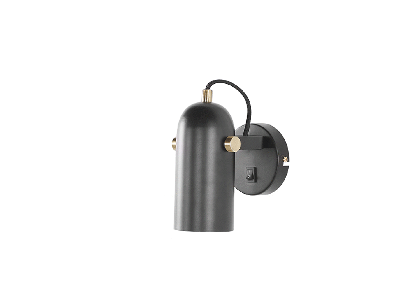 Fali lámpa TYRO (fém) (fekete)