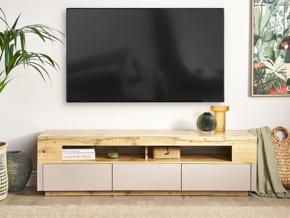 TV asztal/szekrény Amini (világos fa)