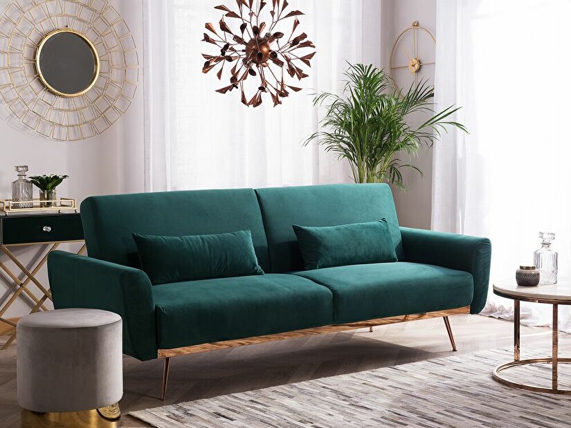 Háromszemélyes kanapé Ely (smaragdzöld)