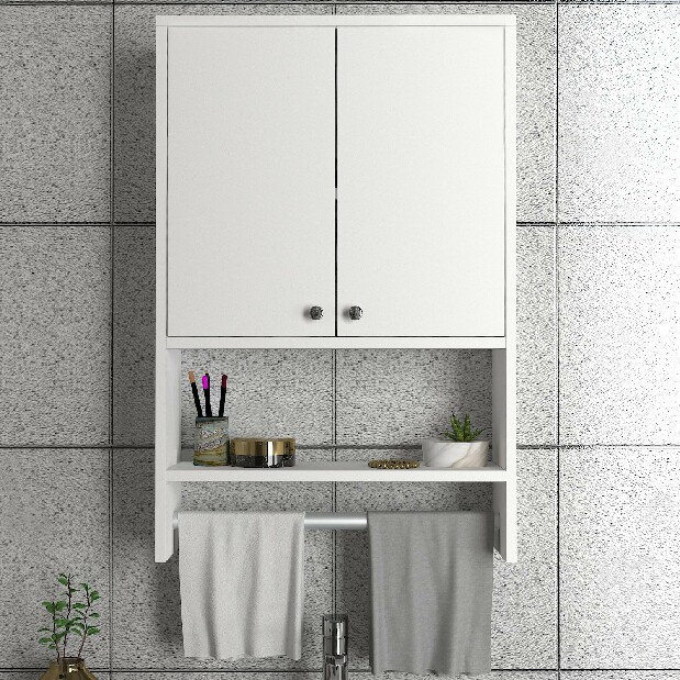 Fürdőszoba szekrény Vesana (fehér)