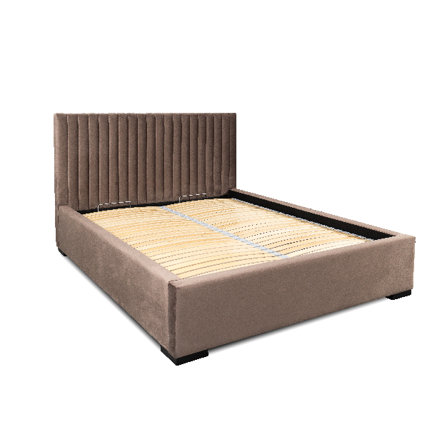 Kárpitozott ágy 140x200 cm Vega (barna)