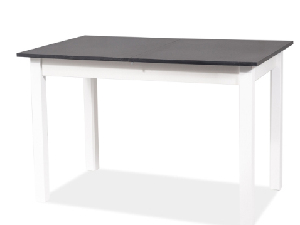 Széthúzható étkezőasztal 100-140x60 Hally (fekete + fehér) (4 6 fő részére)