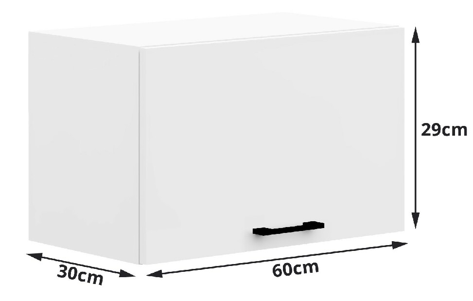 Felső konyhaszekrény Ozara W60OK (fehér)