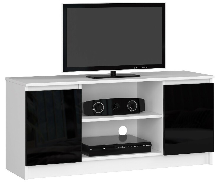 TV asztal Darian (magasfényű fekete)