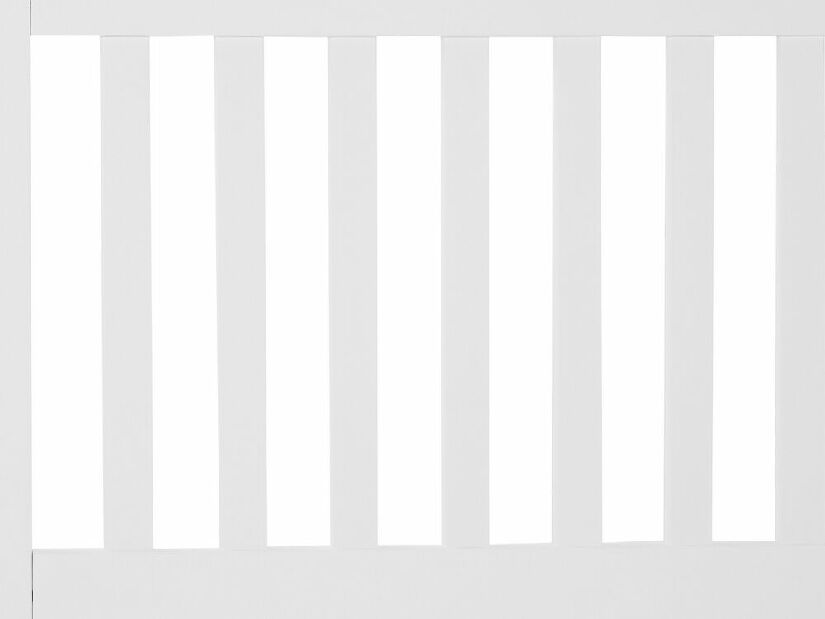 Franciaágy 180 cm CASTLE (ágyráccsal) (fehér)