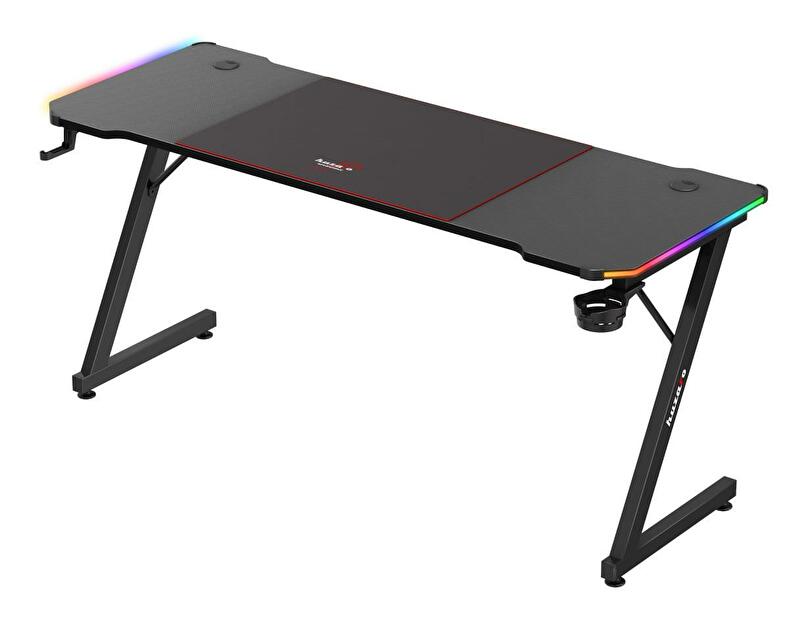PC asztal Hyperion 4.8 (fekete + többszínű) (LED világítással)