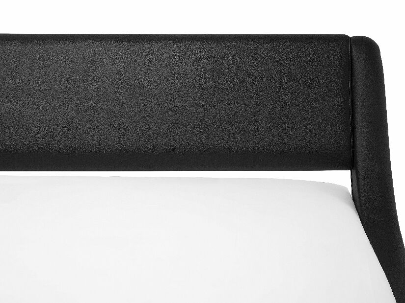 Franciaágy 180 cm AVENUE (ágyráccsal) (matt fekete) *kiárusítás