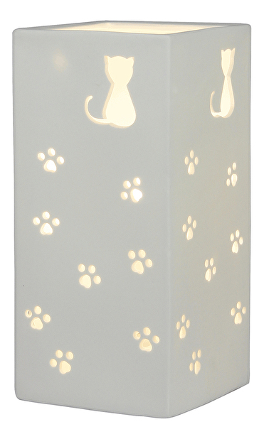 Asztali lámpa mačky Brun (fehér)