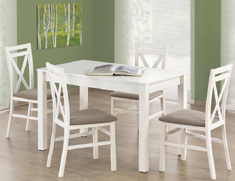 Étkezőasztal Kymberly (4 fő részére, székek nélkül) (fehére) *bazar
