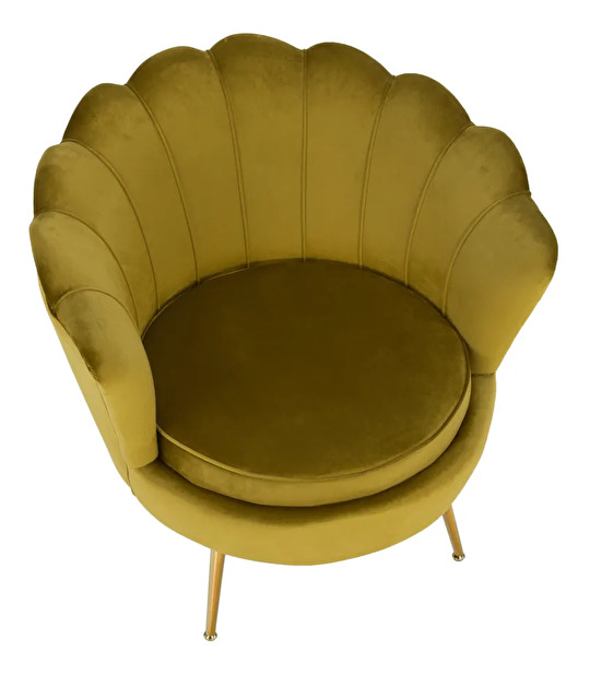 Design fotel Noblie (mustár)