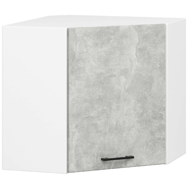 Sarok konyhabútor 300 cm Ozara III (beton + fehér)