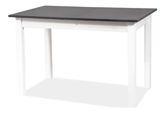 Széthúzható étkezőasztal  100-140x60 Hally (fekete + fehér) (4 6 fő részére)