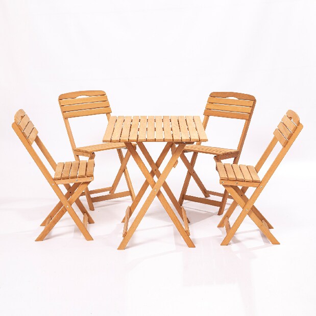 Kerti asztal és szék készlet (5 kusov) Maxwell (barna)