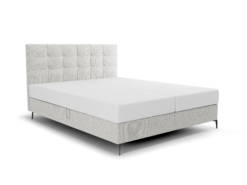 Egyszemélyes ágy 120 cm Infernus Bonell (világosszürke) (ágyráccsal, tárolóhellyel)