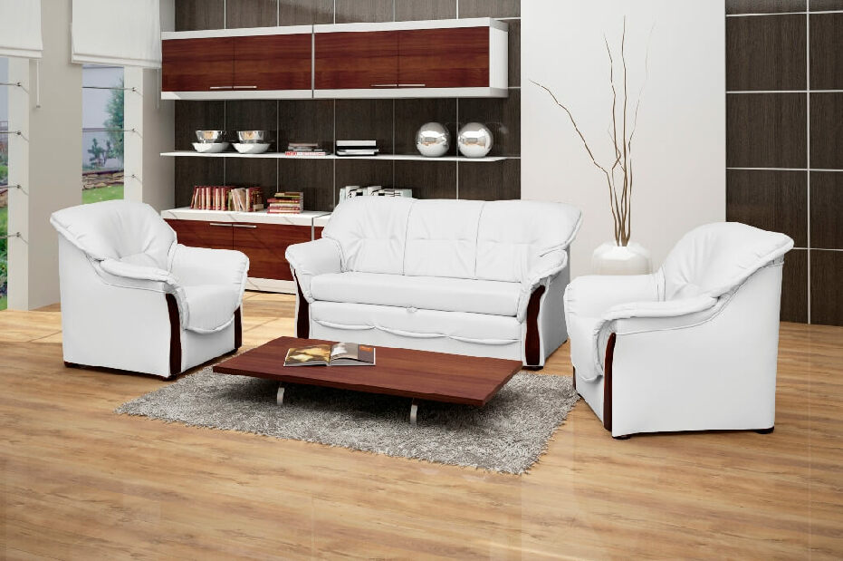Háromszemélyes kanapé Halina (fehér)