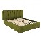 Kárpitozott ágy 160x200 cm Aria (zöld)