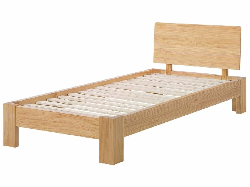 Egyszemélyes ágy 90 cm ROYAL (ágyráccsal) (világos fa)