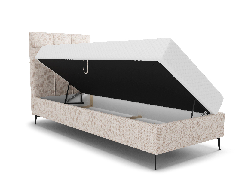 Egyszemélyes ágy 90 cm Infernus Comfort (bézs) (ágyráccsal és tárolóhely nélkül)