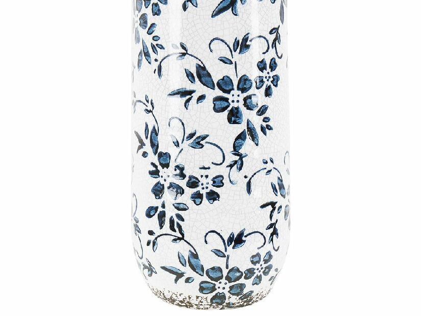Váza 35 cm Mulza (fehér + kék)