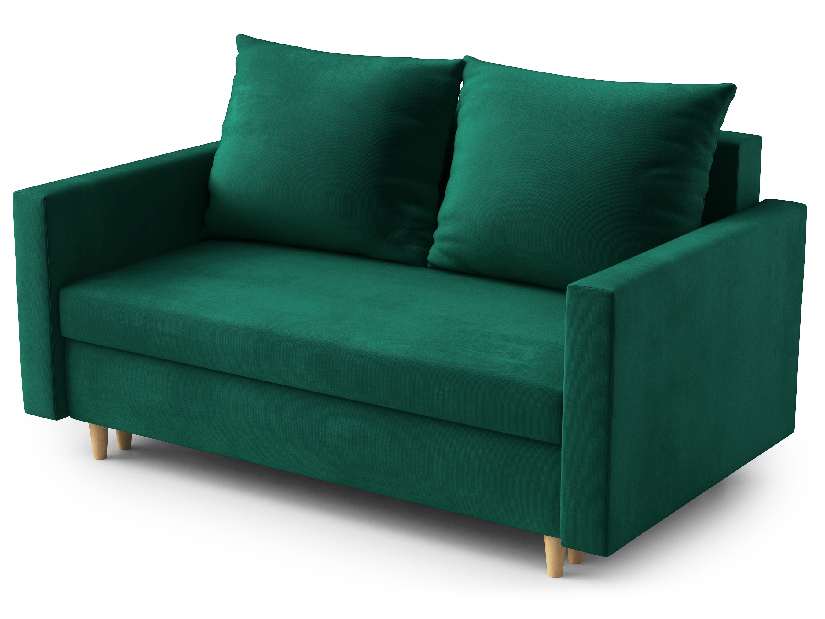 Kétszemélyes kanapé Louis (sötétzöld)